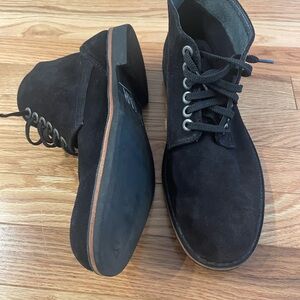 Black Suede Men's Boots